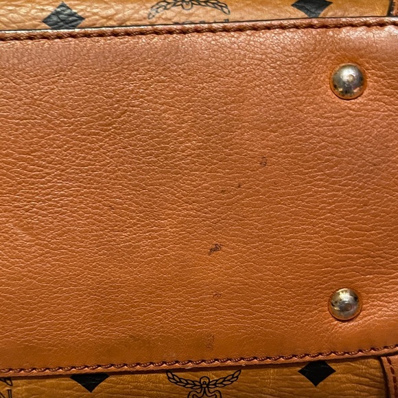 MCM Cognac Visetos Shoulder Bag - Picture 15 of 16